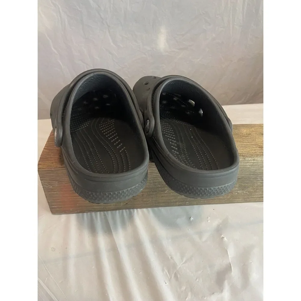 Unisex Genuine Kids Crocs- Black Classic Clog- Says J 3‎ On The Bottom